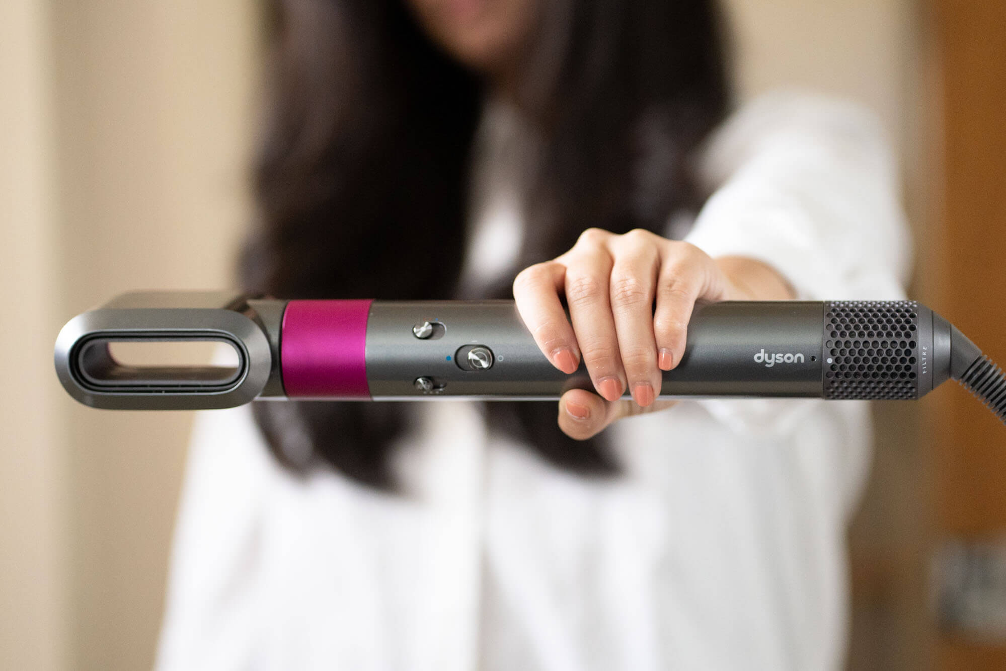 Dyson Airwrap styler closeup