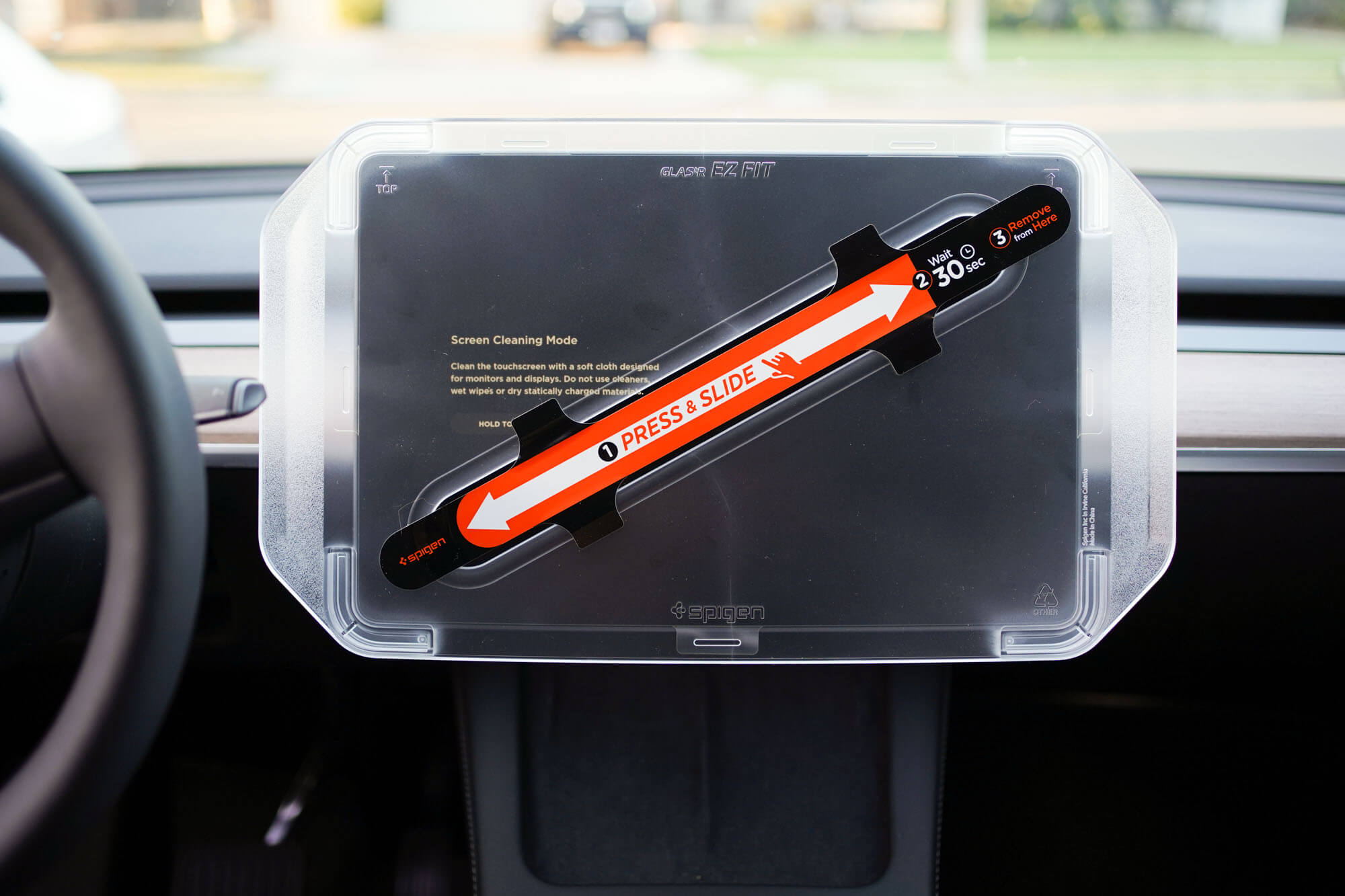 Spigen - matte finish screen protector for Tesla