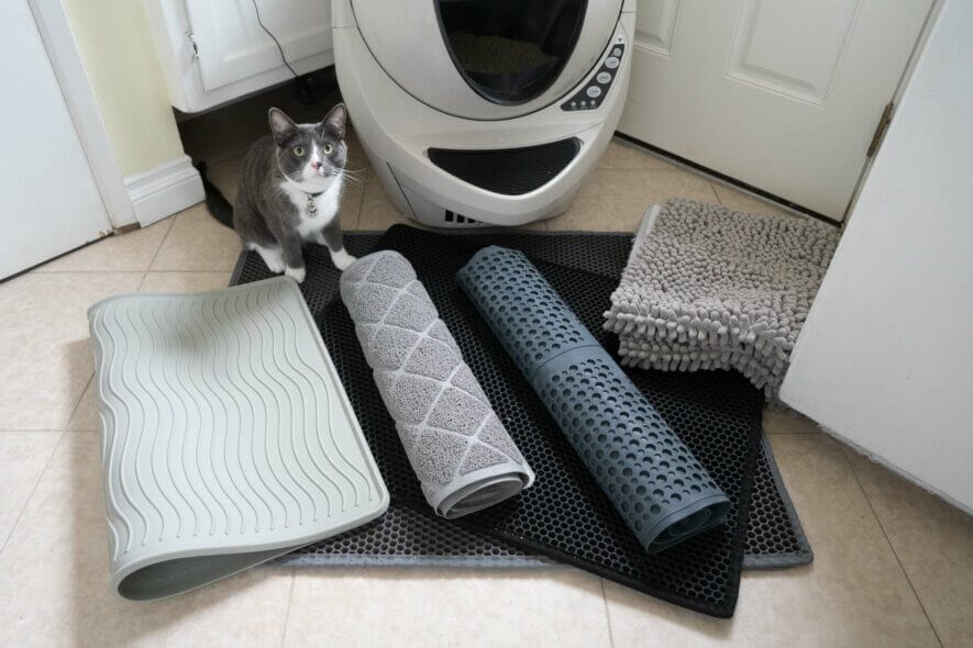 the best cat litter mats