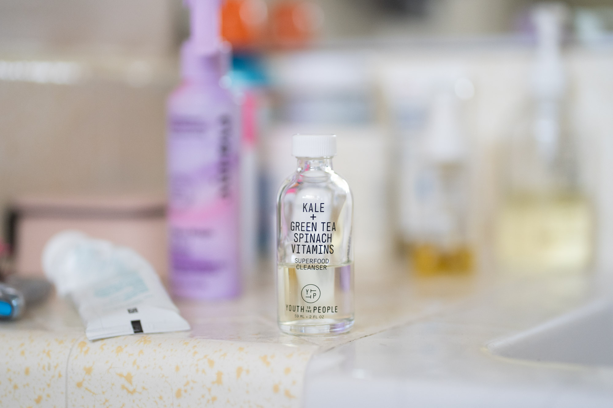 face cleanser bottle