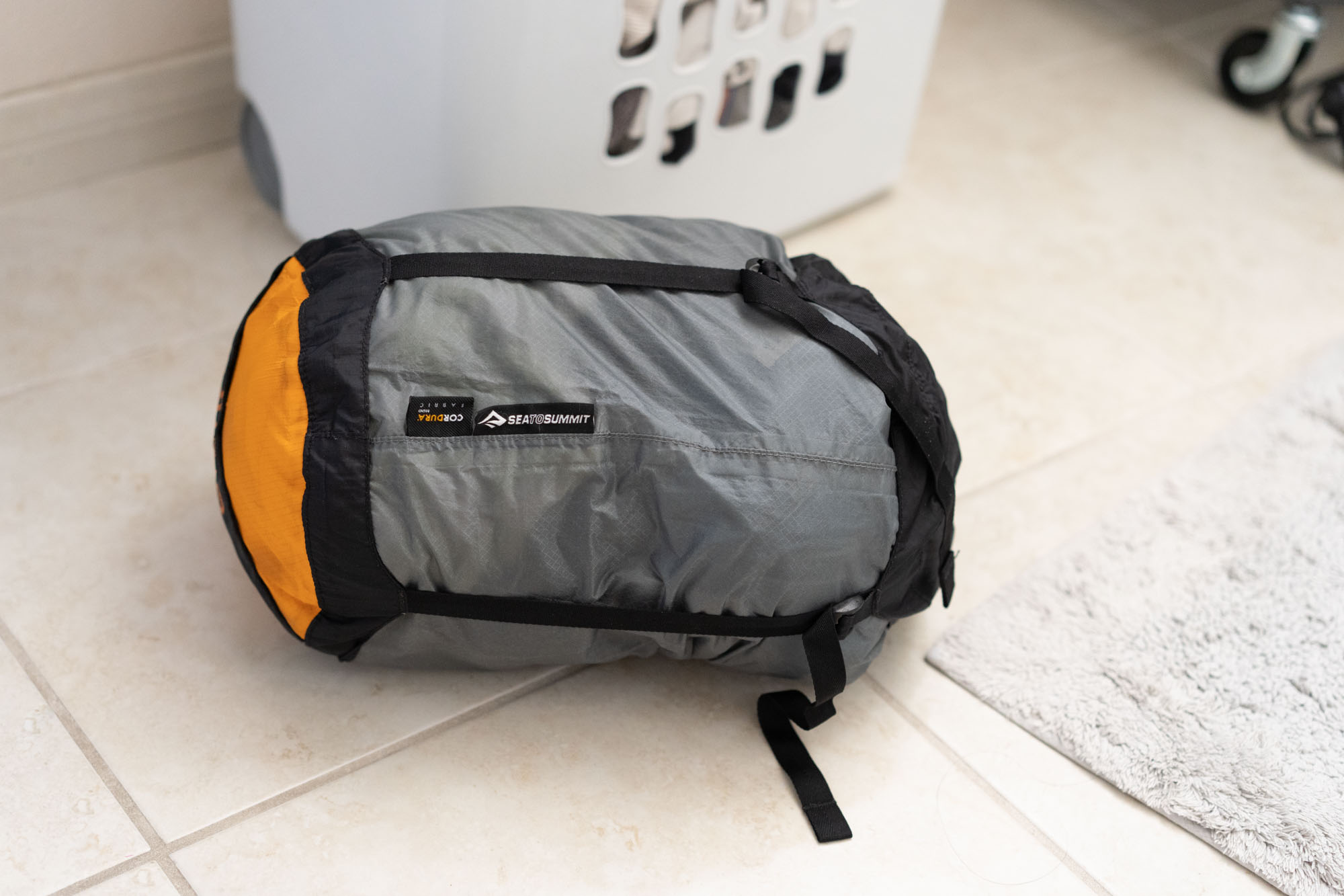 compression sack as laundry bag