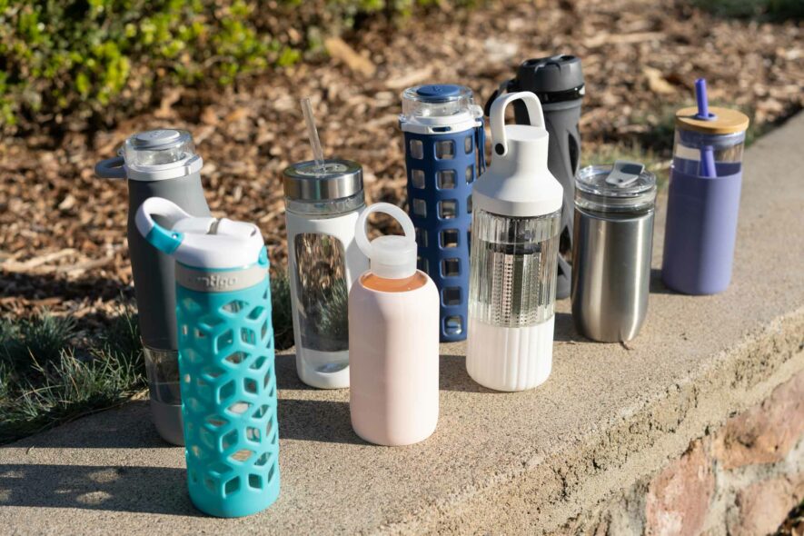 group of best glass water bottles