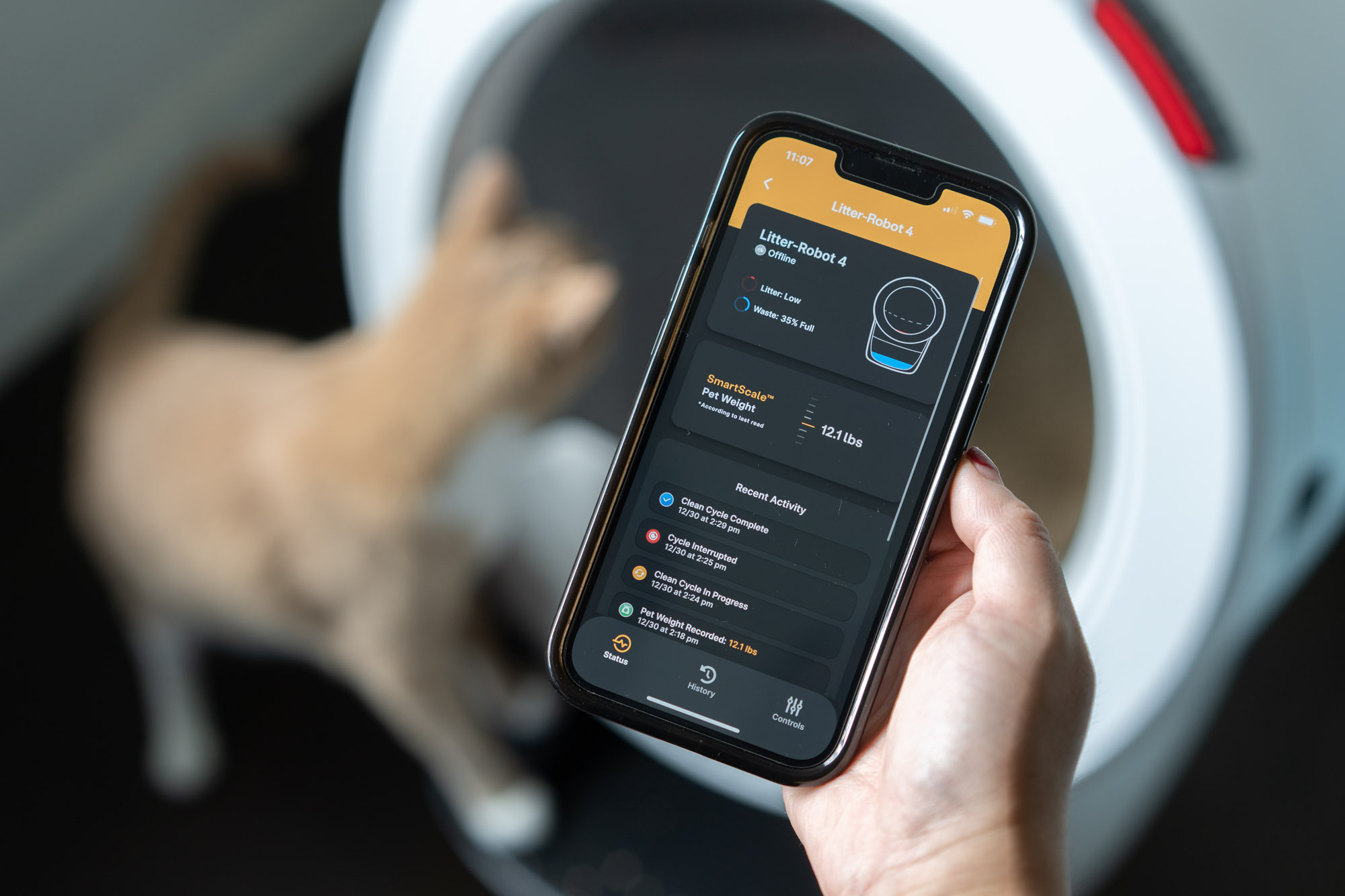 Whisker app - weight tracking