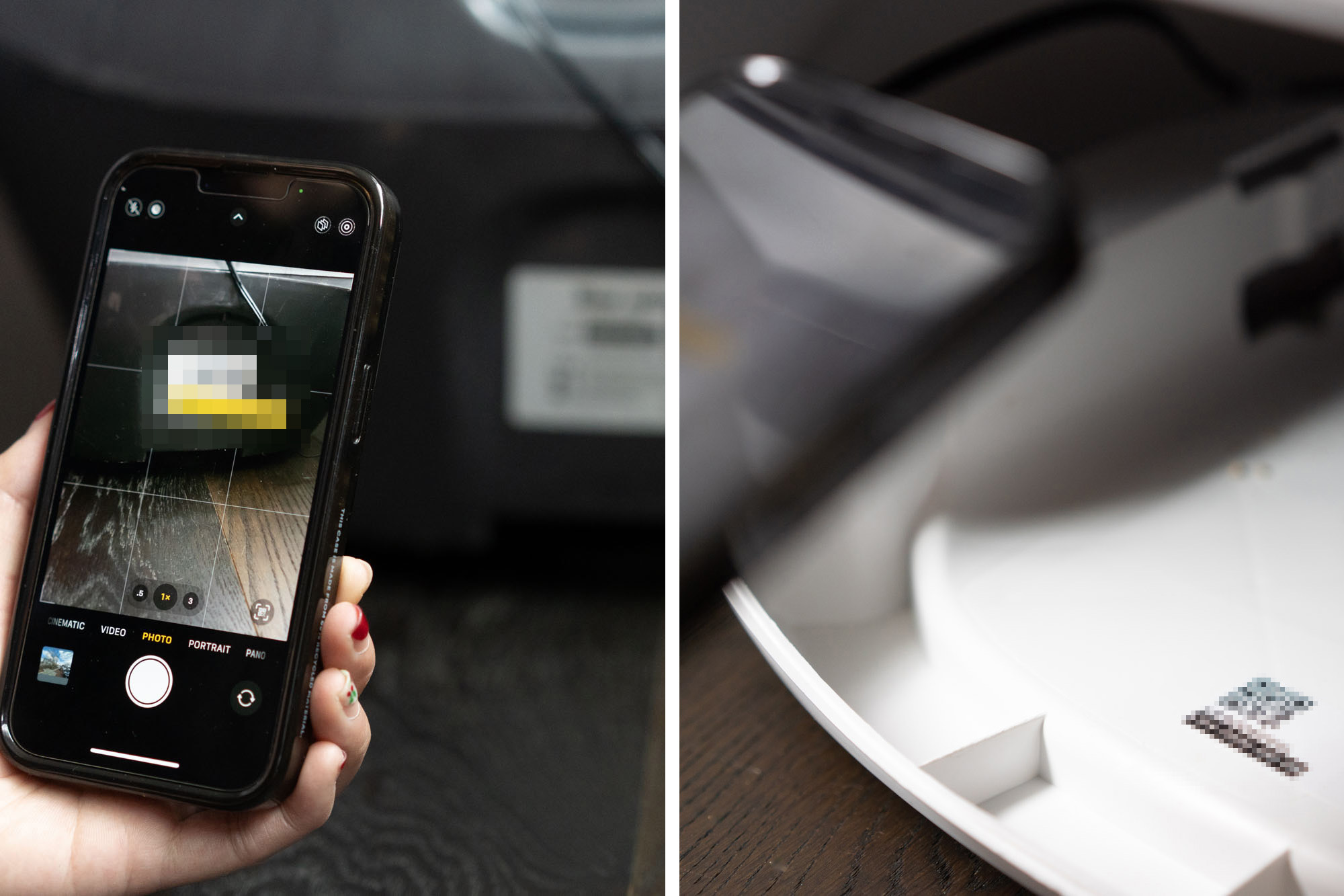 scanning QR codes from Litter Robot 4 and 3