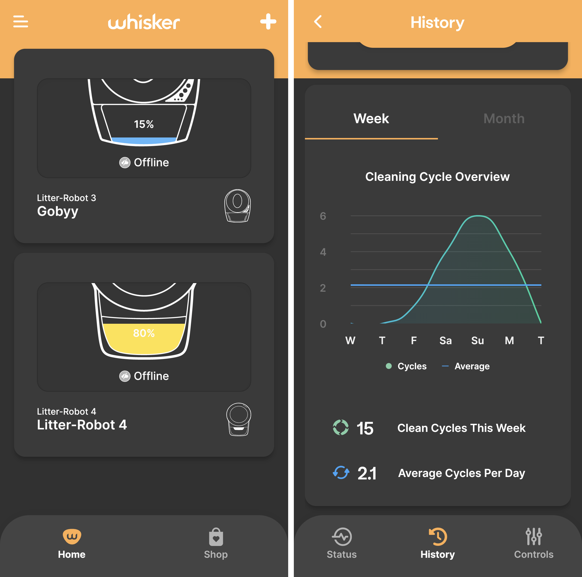 Whisper app screenshots