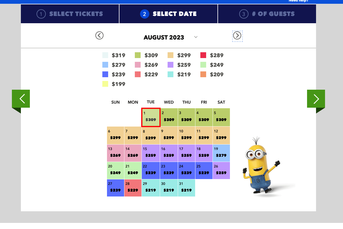 Universal Studios - Express Pass prices